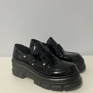 Black Patent Leather Loafers